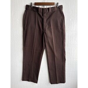 Vintage Early Dickies Men's Brown Pants Classic 874 Original Fit Pants 34x32 USA